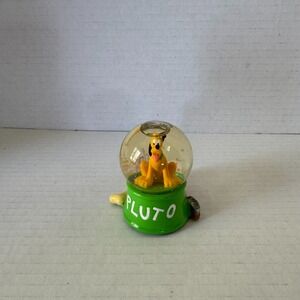 Disney Pluto Snow Globe Authentic Original Dog Bone Ball Brush Decor 3 inchs